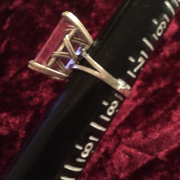 Huge Vintage SS Rock Crystal Quartz Ring 8 - Picture 5 of 10